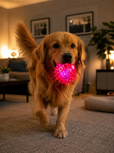 Pet dog flashing light - pet,
