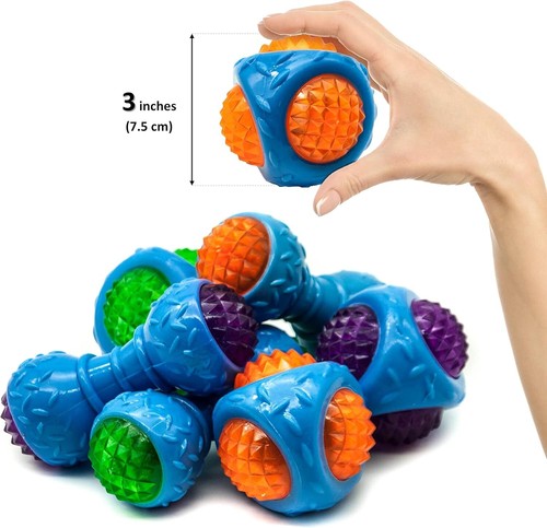 Flashing light dog balls - light,