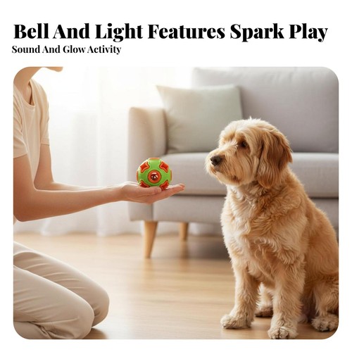 Dog ball with bell - with,