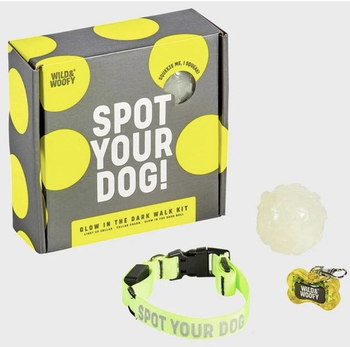 Spot your dog glow - glow, dark